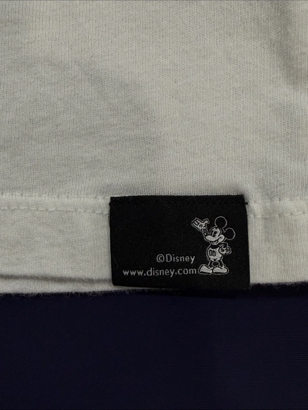 GAP White Tee with Flag-Patterned GAP Letters and Mickey